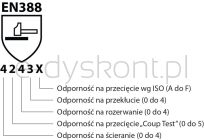 Rękawice spawalnicze Donau SAFETY DS-WELMIG, MIG, skóra bydlęca, rozm. 10/XL, czarne - 5
