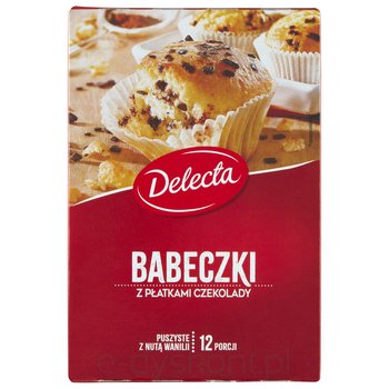 Delecta Babeczki Z Płatkami Czekolady 280G 