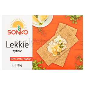 Sonko Lekkie Żytnie. Pieczywo Chrupkie 170 G.