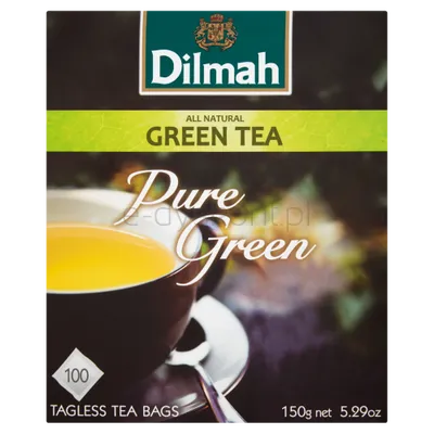 Dilmah Herbata Zielona Cejlońska Pure Green Tea 100X1,5 G