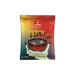 VIFON- Zupa błyskawiczna z czarnymi nudlami o smaku kurczaka CURRY SCARY 70g/24