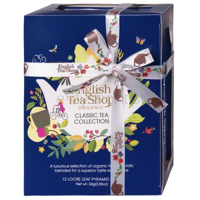 English Tea Shop Zestaw Herbat Classic Tea Collection Blue – 12 Piramidek Bio