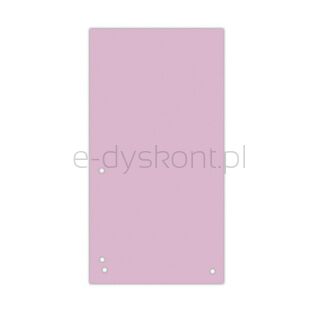 Donau Przekładki Karton 1/3 A4, 235x105mm, 100szt., jasnoróżowe