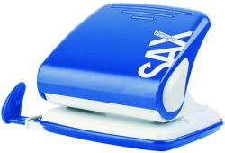 SAXDesign Dziurkacz 418 paperbox, dziurkuje do 25 kartek, niebieski