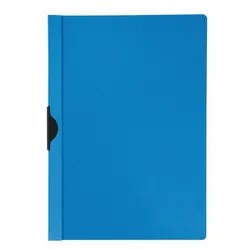 Q-Connect Skoroszyt z metalowym klipsem, PP, A4, 200/350mikr., niebieski