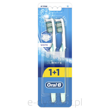 Oral-B Szczoteczka Do Zębów Advantage 3Dwhite Manualna Średnia, X 2