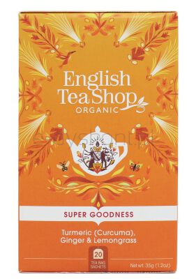 English Tea Shop Herbatka Ziołowa Z Imbirem,Kurkumą I Trawą Cytrynową (20X1,75) Bio 35 G