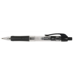 Długopis automatyczny Q-CONNECT 0,7mm, czarny
