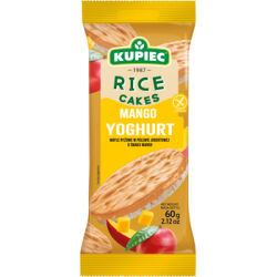 Kupiec Wafle ryżowe w polewie jogurtowej o smaku MANGO 60g