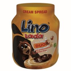 Lino Lada Duo Krem do smarowania mleczny i orzechowo-kakaowy 350 g
