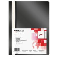 Office Products Skoroszyt, PP, A4, miękki, 100/170mikr., czarny [BIURO]