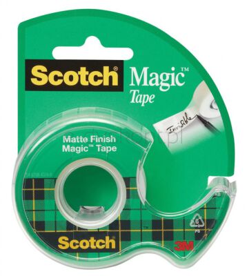 Scotch Taśma Biurowa Magic™ (890 8-1975), matowa, z dyspenserem, 19mm, 7, 5m