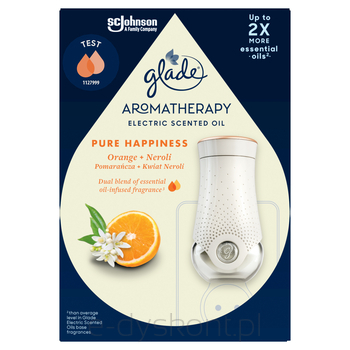 Glade Odświeżacz Powietrza Aromatherapy Electric Scented Oil - Pure Happiness, Elektryczny 20Ml