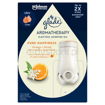 Glade Odświeżacz Powietrza Aromatherapy Electric Scented Oil - Pure Happiness, Elektryczny 20Ml