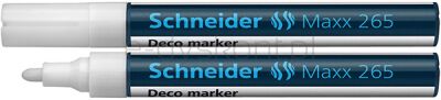 Schneider Marker Kredowy Maxx 265 Deco, Okrągły, 2-3Mm, Biały