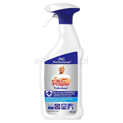 Mr Proper Uniwersalny Płyn  3W1, Profesjonalny, Do Wszystkich Powierzchni, Z Funkcją Dezynfekcji, 750Ml