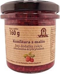Vitapol Konfitura Z Malin Słodzona Erytrytolem  B/C 160G