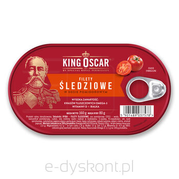 King Oscar Filety Śledziowe W Sosie Pomidorowym 160 G