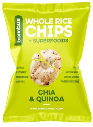 Chipsy ryżowe pełnoziarniste z chia i quinoa BEZGL. 60 g