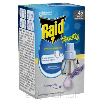 Raid® Family płyn owadobójczy przeciw komarom - Lawenda 27ml