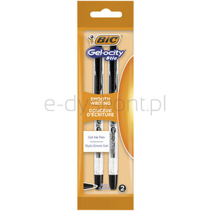 Bic Długopis żelowy Gel-ocity Stic czarny Pouch 2 sztuki