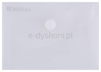 Donau Teczka kopertowa zatrzask, PP, A7, 180mikr., transparentna 