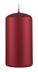 Donau HOME Świeca słupek Standard Lakier, 60x115mm, czerwony metaliczny mat