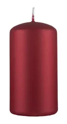 Świeca słupek Donau HOME Standard Lakier, 60x115mm, czerwony metaliczny mat