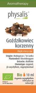 Olejek Eteryczny Goździkowiec Korzenny Bio 10 Ml - Physalis [BIO]