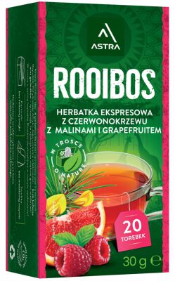 Astra Rooibos z maliną i grapefruitem 20 torebek