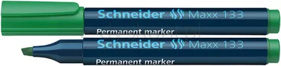 Schneider Marker Permanentny Maxx 133, Ścięty, 1-4Mm, Zielony 