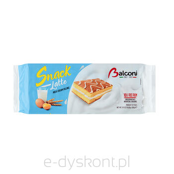 Balconi Snack Al Latte Kanapka Biszkoptowa Z Kremem Mlecznym 280 G