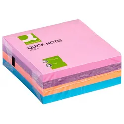 Q-Connect Kostka samoprzylepna 76x76mm, 1x320 kart., mix kolorów