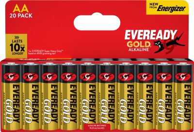 Eveready Gold from Energizer Bateria AA, LR6, 1,5V, DHP20 EU, 20 szt.