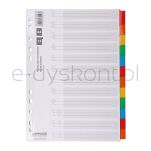 Office Products Przekładki Karton, A4, 227X297Mm, 12 Kart, Lam. Indeks, Mix Kolorów  - 2
