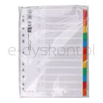 Office Products Przekładki Karton, A4, 227X297Mm, 12 Kart, Lam. Indeks, Mix Kolorów  - 3