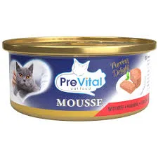 PreVital mini puszka - Mus dla dorosłych kotów z wołowiną 85g