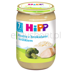 Hipp Risotto Z Brokułami I Królikiem, Po 7. M-Cu, 220 G