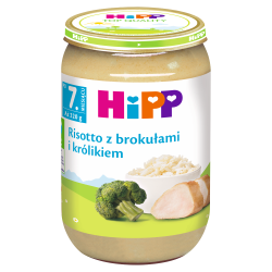 Hipp Risotto Z Brokułami I Królikiem, Po 7. M-Cu, 220 G