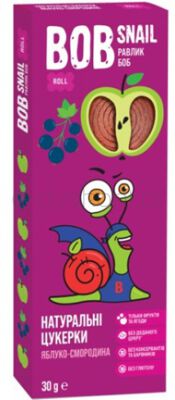 Bob Snail Przekąska Jabłko-Czarna porzeczka 30 g
