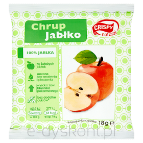 Crispy Natural Chipsy Z Jabłka 18G 
