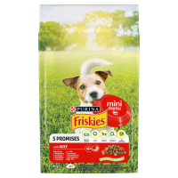 Friskies 5 Promises Mini Menu Karma Dla Dorosłych Psów Małych Ras Z Wołowiną 1,5 Kg