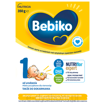 Bebiko 1 Mleko Początkowe Dla Niemowląt Od Urodzenia 350 G