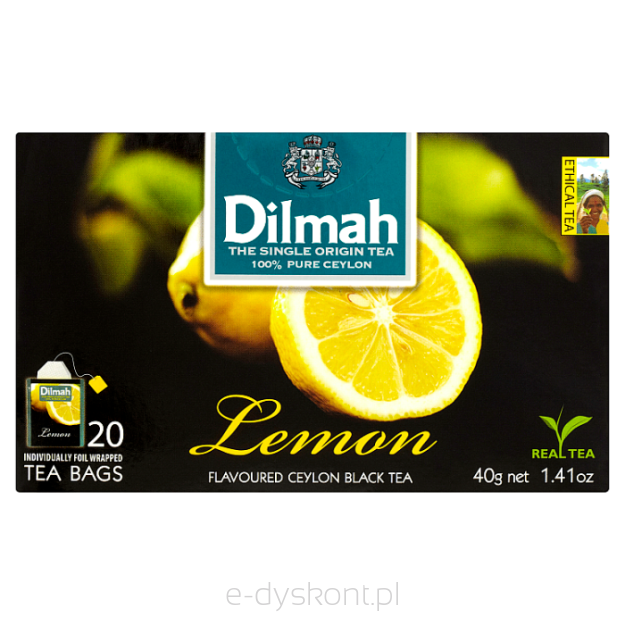 Dilmah Herbata Lemon Flavoured Black 20X2 G