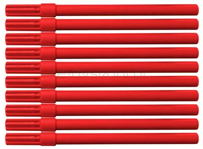 Flamaster biurowy OFFICE PRODUCTS, 10szt., czerwony