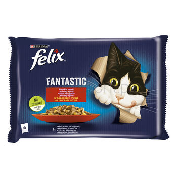 Felix Fantastic Królik, Jagnięcina 4X85G = 340G