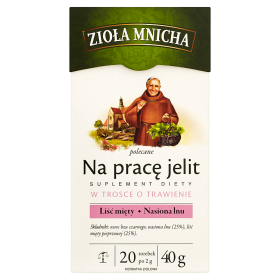 Zioła Mnicha Na Trawienie 20Tb/40G