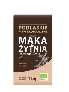 Mąka Żytnia Razowa Typ 2000 Bio 1 Kg - Bio Life (Mąki Podlaskie) [BIO]