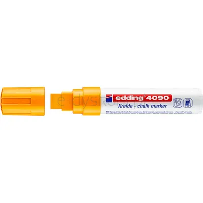 Marker Kredowy E-4090 Edding, 4-15 Mm, Pomarańczowy Neonowy