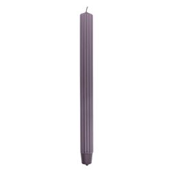 Donau HOME Świeca stołowa długa ryflowana 25x300 mm, 4 szt., jeżyna